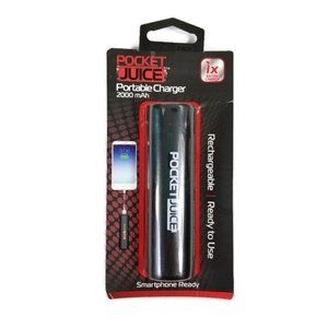 Tzumi Pocket Juice 2000mah Portable Battery Charger W/included USB Cable NIP